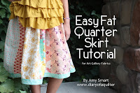 AFG Easy Fat QUarter Skirt tutorial