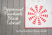 Peppermint Pinwheel block
