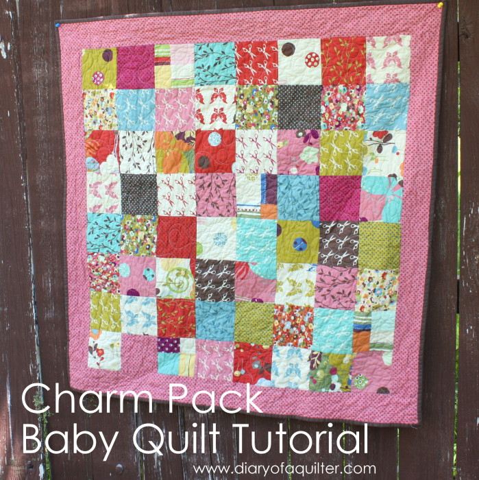 Charm Pack Baby Quilt Tutorial | Diary of a Quilter