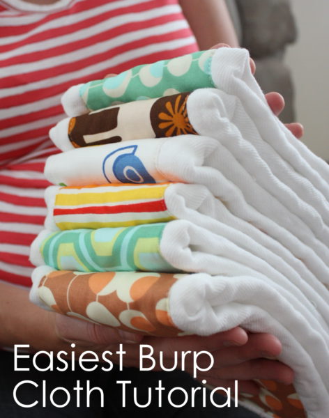 Easiest Baby Burp Cloth Tutorial | Sewing | Diary of a Quilter