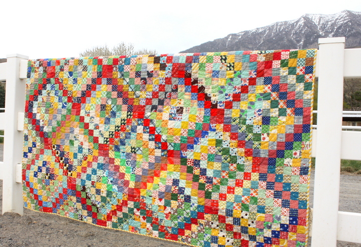 A Finished Scrappy Trip-Around-the-World Quilt! - Diary of a Quilter - a  quilt blog