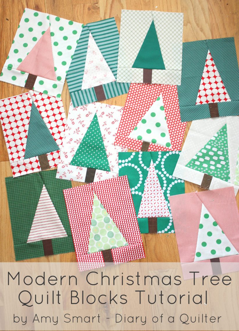 Christmas Tree Quilt Block Pattern Tutorial - Diary of a Quilter - a quilt  blog