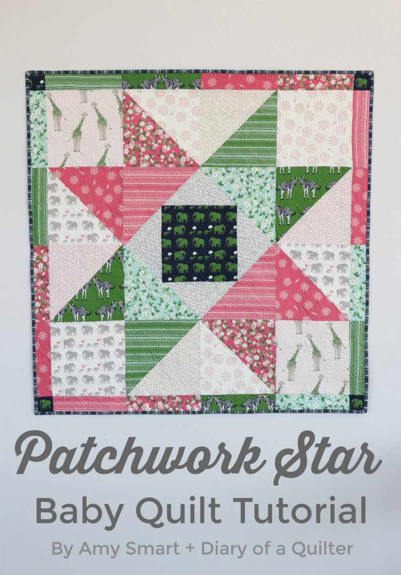 Patchwork Star Baby Quilt Tutorial