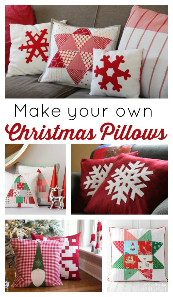 Christmas Pillow Tutorials - Diary of a Quilter - a quilt blog