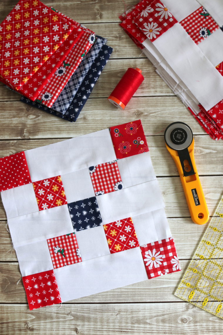 Irish Chain block tutorial - Diary of a Quilter - a quilt blog