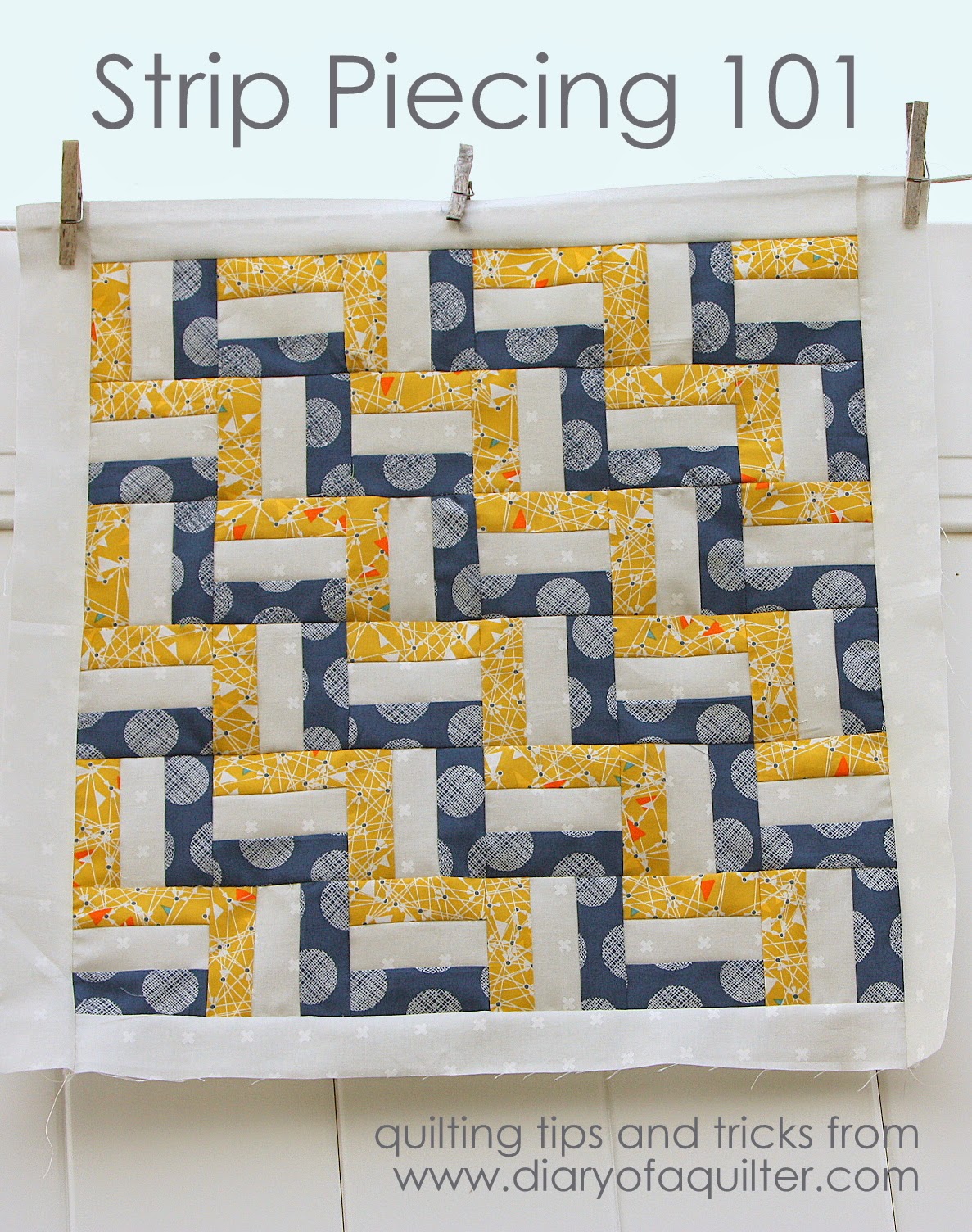 Strip Piecing a Quilt tips and tricks basics