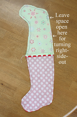 Easy Christmas Stocking Pattern & Sewing Tutorial featured by top US sewing blogger, Diary of a Quilter