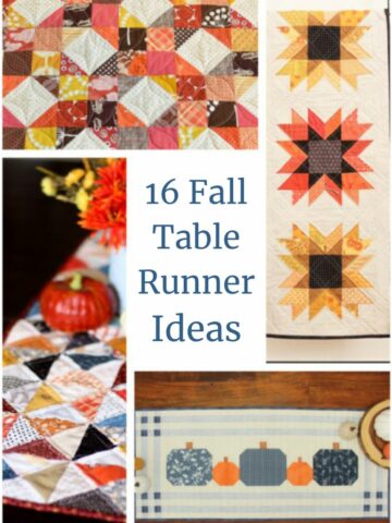 DIY Table Runners perfect for Thanksgving