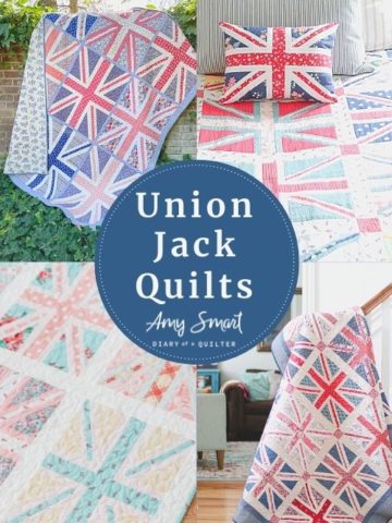 Union Jack Quilt Pattern color options